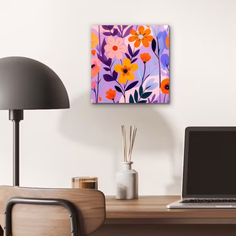 Aluminium schilderij - Bloemen - Kleurrijk - Bladeren — 6