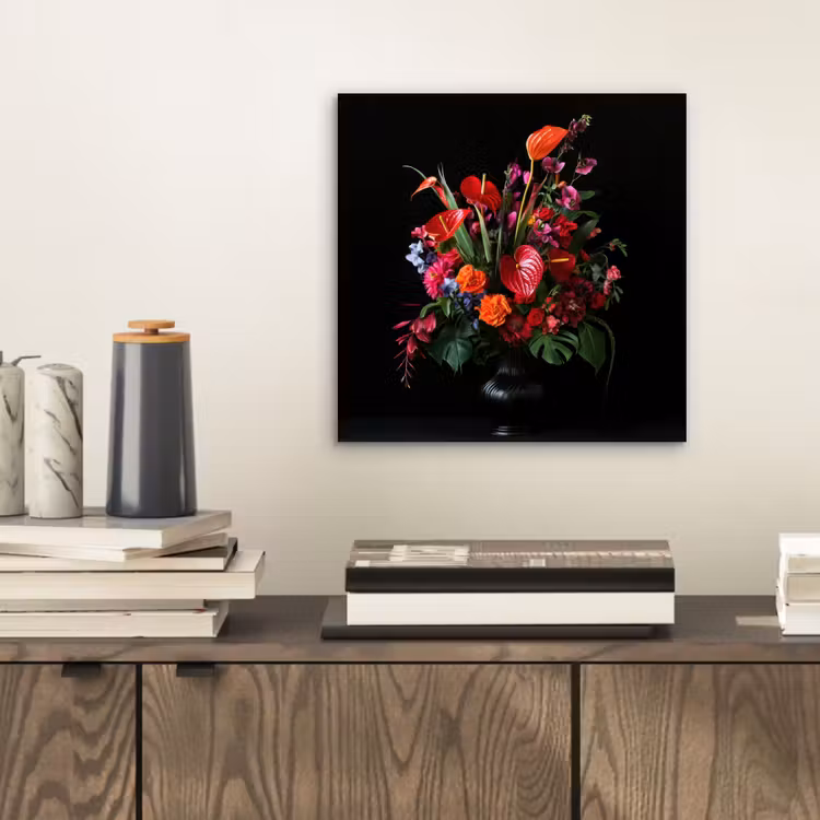 Aluminium schilderij - Bloemen - Boeket - Sierlijk — 2