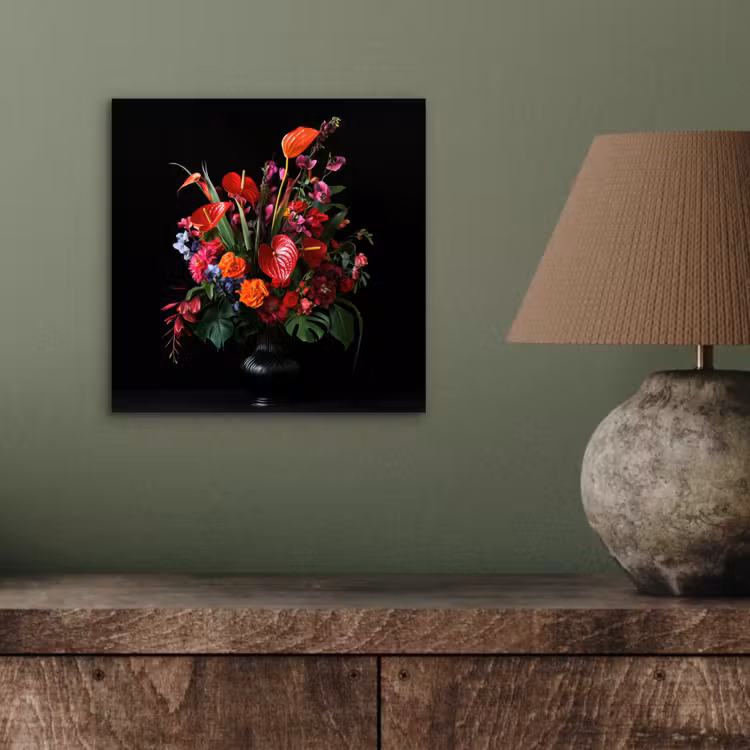 Aluminium schilderij - Bloemen - Boeket - Sierlijk — 3