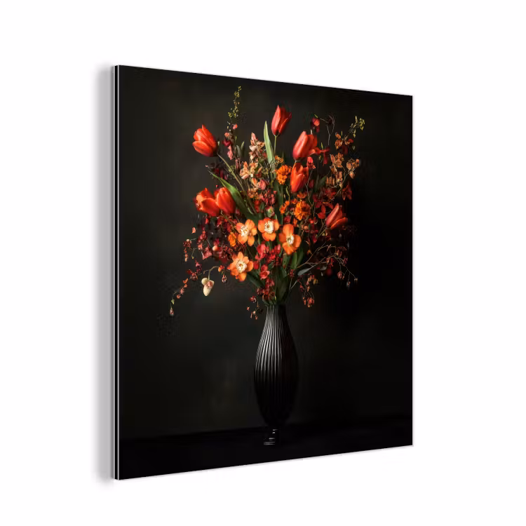 Aluminium schilderij - Bloemen - Takken - Boeket — 1