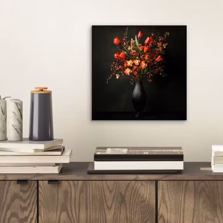 Aluminium schilderij - Bloemen - Takken - Boeket — 2