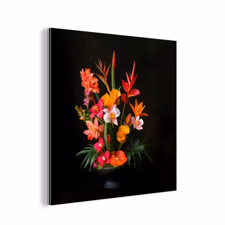 Aluminium schilderij - Boeket - Bloemen - Exotisch — 1