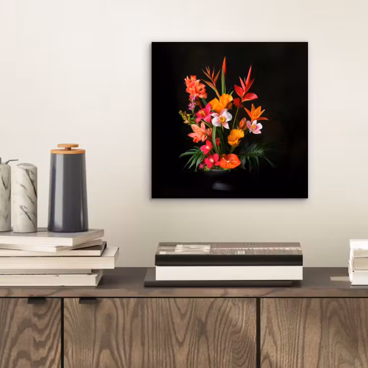 Aluminium schilderij - Boeket - Bloemen - Exotisch — 2