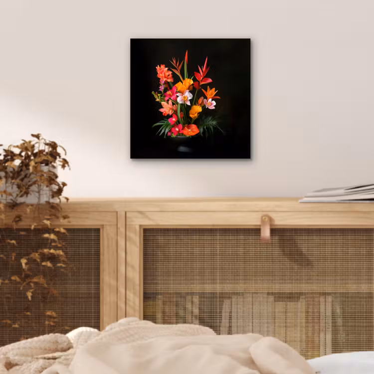 Aluminium schilderij - Boeket - Bloemen - Exotisch — 4
