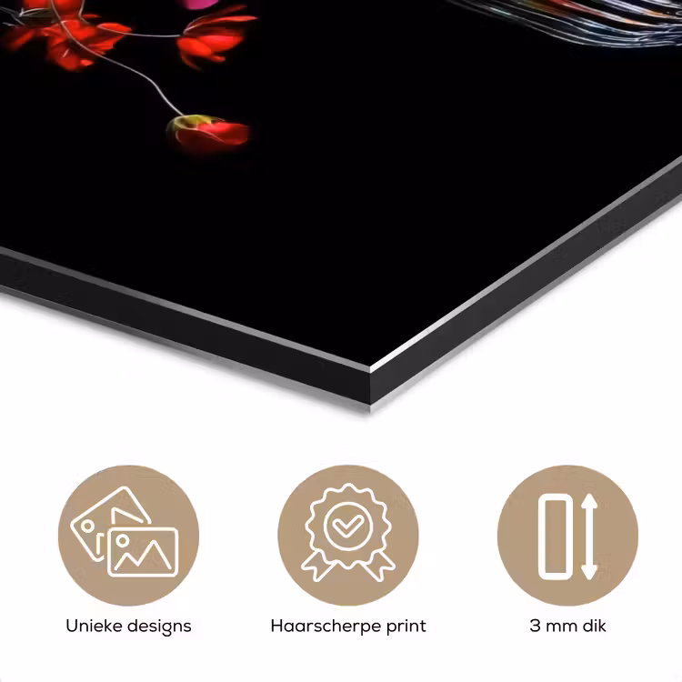 Aluminium schilderij - Boeket - Veldbloemen - Vaas — 7
