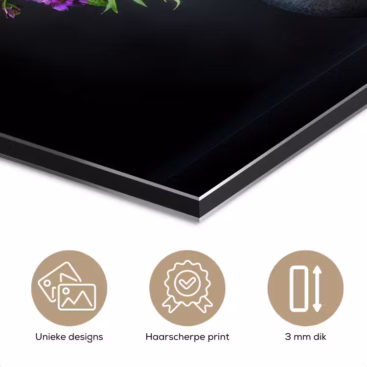 Aluminium schilderij - Felgekleurd - Bloemen - Vaas — 7