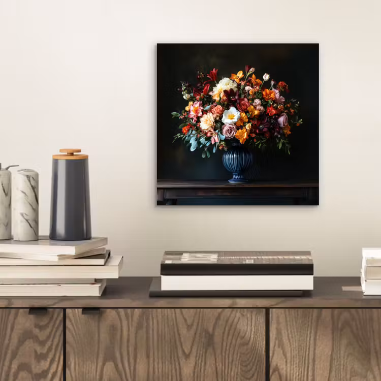 Aluminium schilderij - Groot - Bloemen - Vaas - Boeket — 2