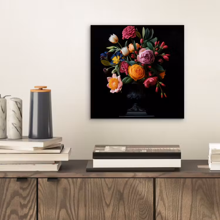 Aluminium schilderij - Boeket - Romantisch - Kleurrijk — 2