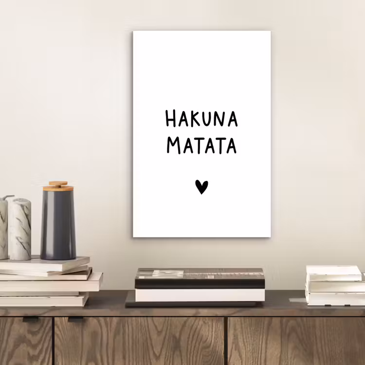 Aluminium schilderij - Hakuna matata - Quotes - Spreuken — 2