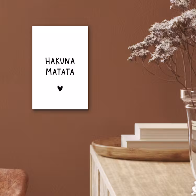 Aluminium schilderij - Hakuna matata - Quotes - Spreuken — 5