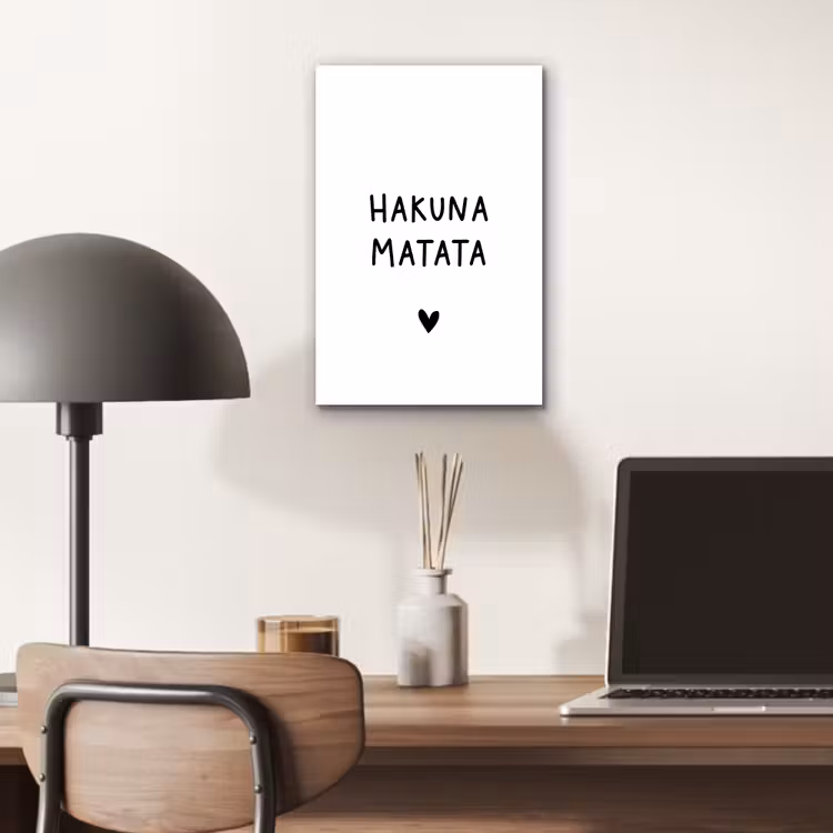 Aluminium schilderij - Hakuna matata - Quotes - Spreuken — 6