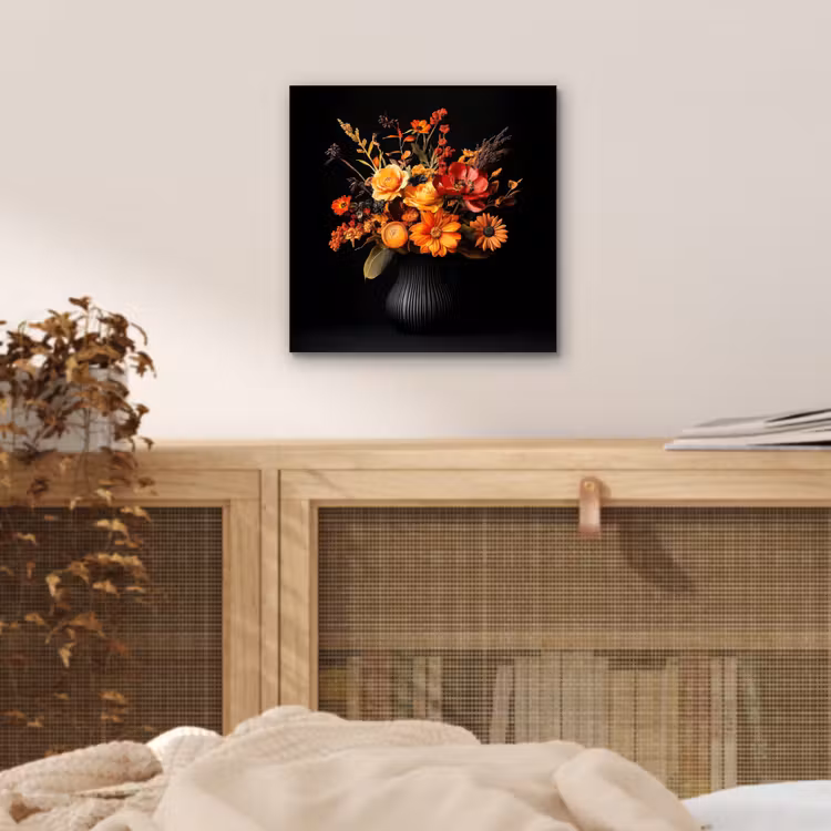 Aluminium schilderij - Herfst - Boeket - Oranje — 4