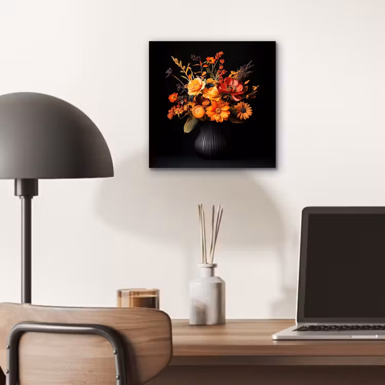 Aluminium schilderij - Herfst - Boeket - Oranje — 6