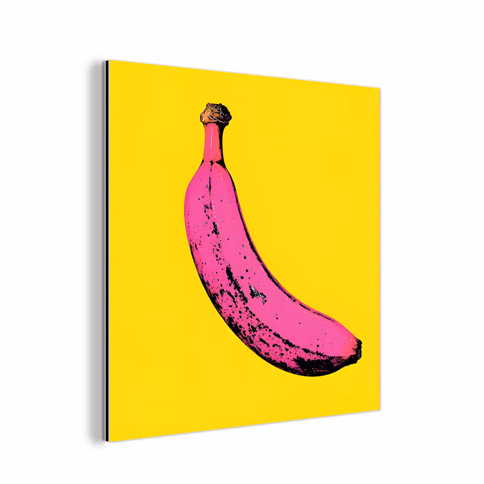 Aluminium schilderij - Banaan - Grafisch - Geel — 1