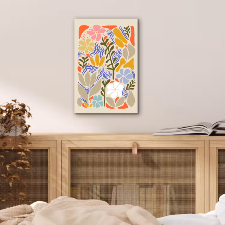 Aluminium schilderij - Abstract - Bloemen - Bladeren — 4