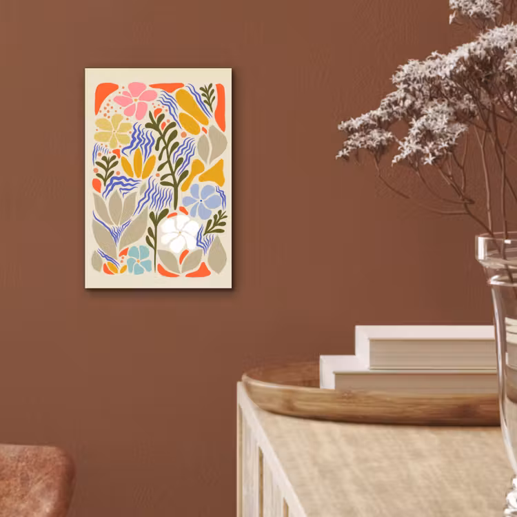 Aluminium schilderij - Abstract - Bloemen - Bladeren — 5