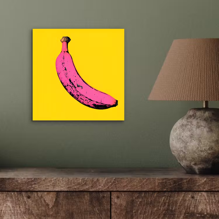 Aluminium schilderij - Banaan - Grafisch - Geel — 3