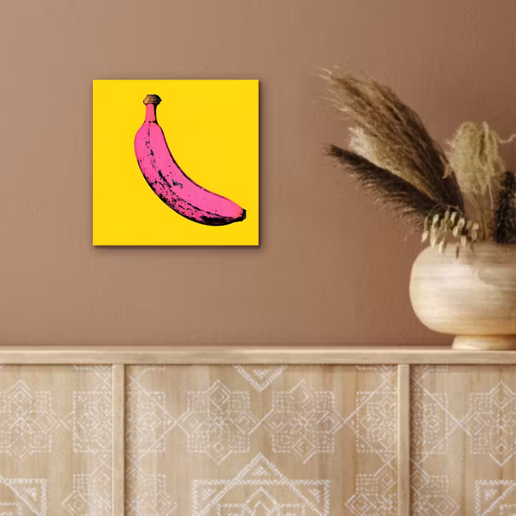 Aluminium schilderij - Banaan - Grafisch - Geel — 5