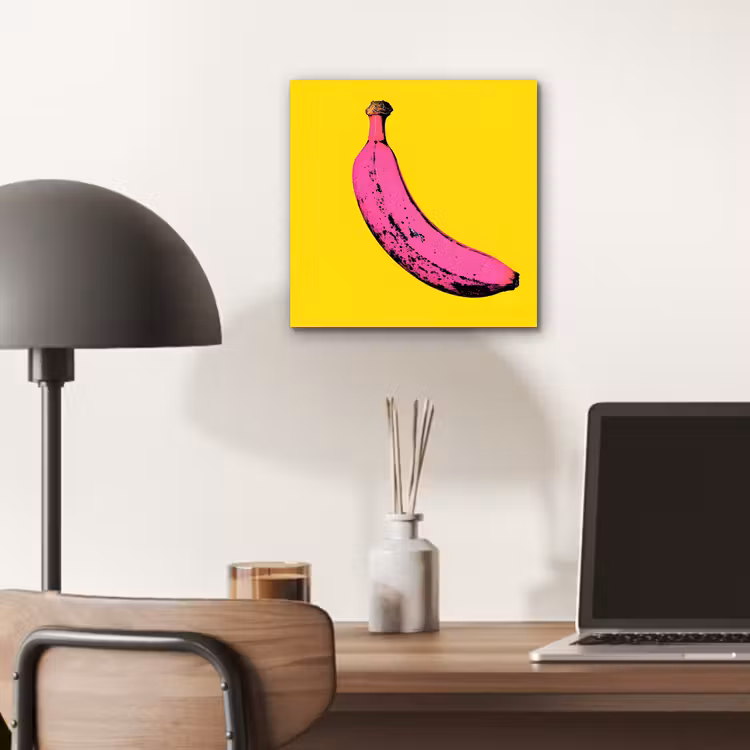 Aluminium schilderij - Banaan - Grafisch - Geel — 6