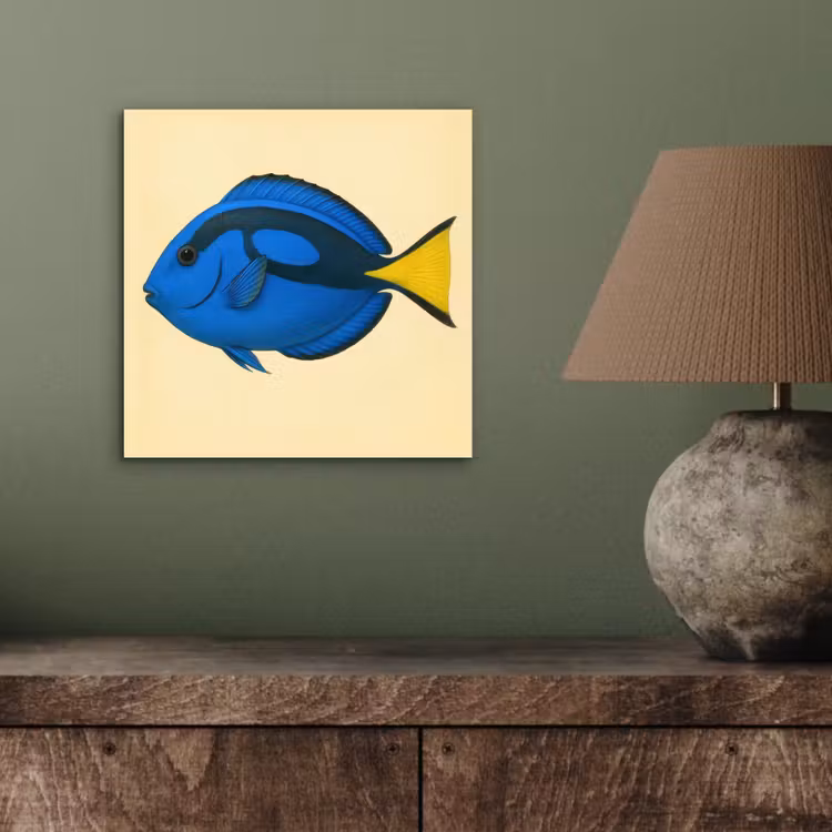 Aluminium schilderij - Blauw - Dory - Vis - Staartvin — 3