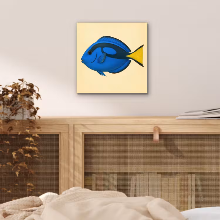 Aluminium schilderij - Blauw - Dory - Vis - Staartvin — 4