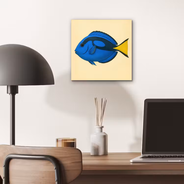 Aluminium schilderij - Blauw - Dory - Vis - Staartvin — 6