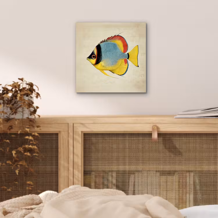 Aluminium schilderij - Kleurrijk - Vis - Schubben - Illustratie — 4