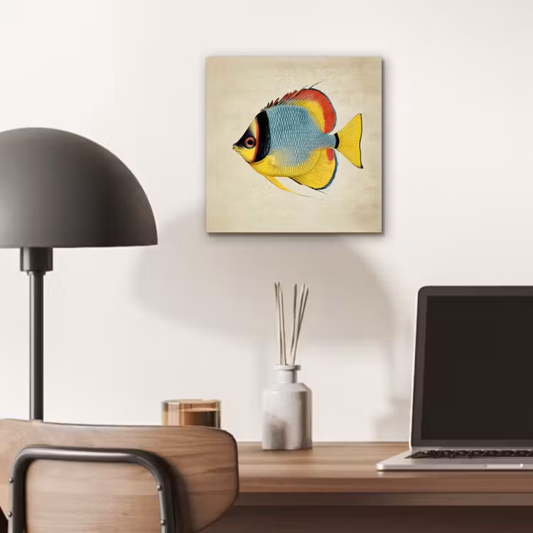 Aluminium schilderij - Kleurrijk - Vis - Schubben - Illustratie — 6