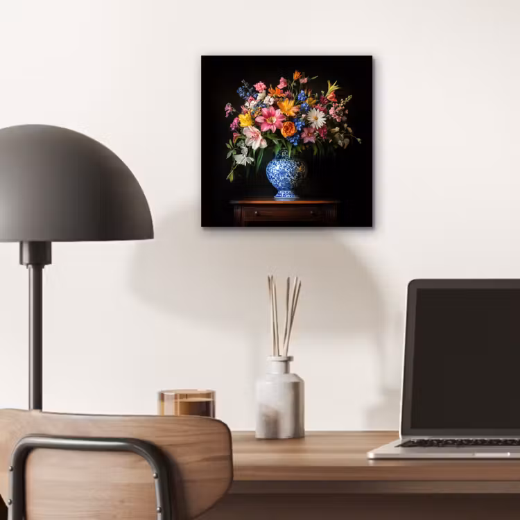 Aluminium schilderij - Kleur - Vaas - Bloemen - Boeket — 6