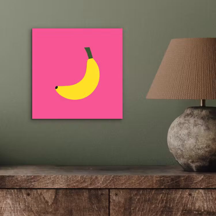 Aluminium schilderij - Banaan - Geel - Fruit — 3