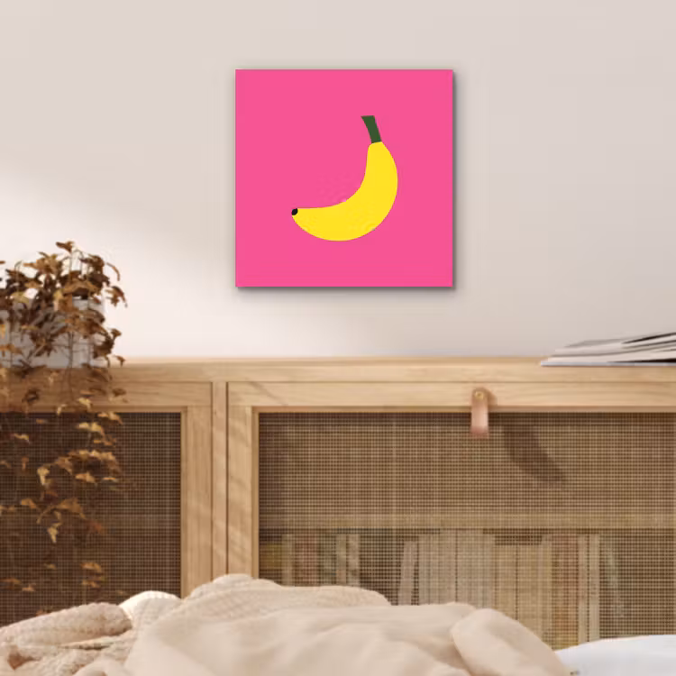 Aluminium schilderij - Banaan - Geel - Fruit — 4