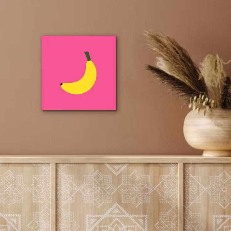 Aluminium schilderij - Banaan - Geel - Fruit — 5
