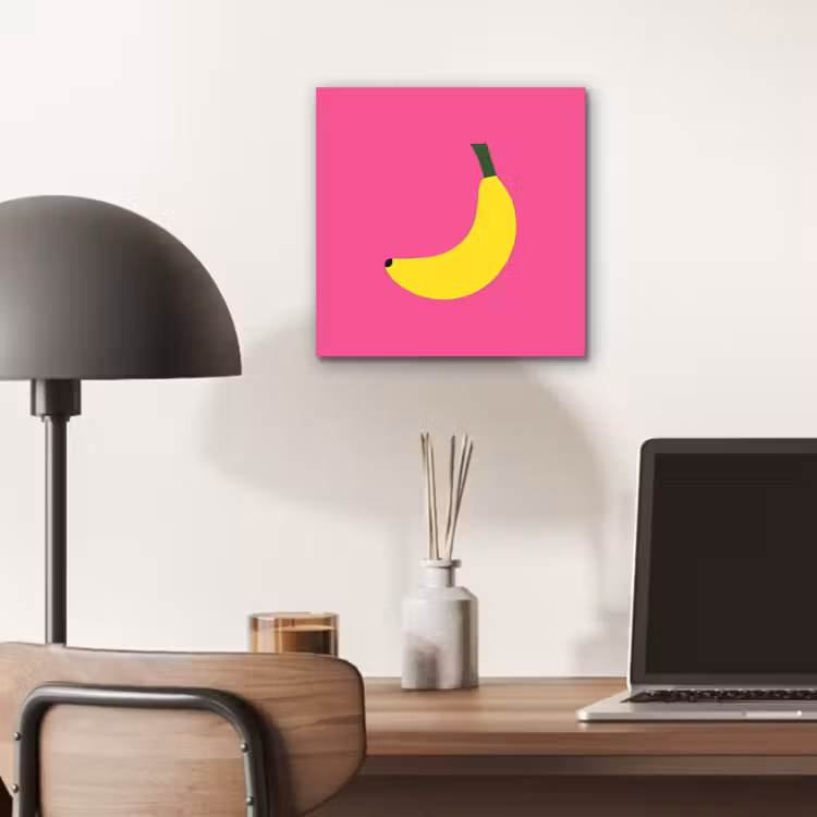 Aluminium schilderij - Banaan - Geel - Fruit — 6