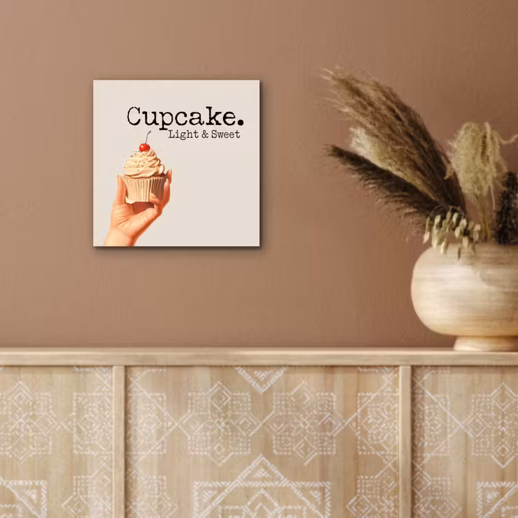 Aluminium schilderij - Cupcake - Zoet - Kers — 5