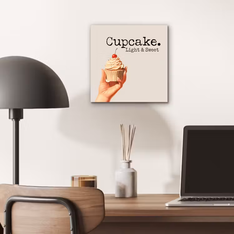 Aluminium schilderij - Cupcake - Zoet - Kers — 6