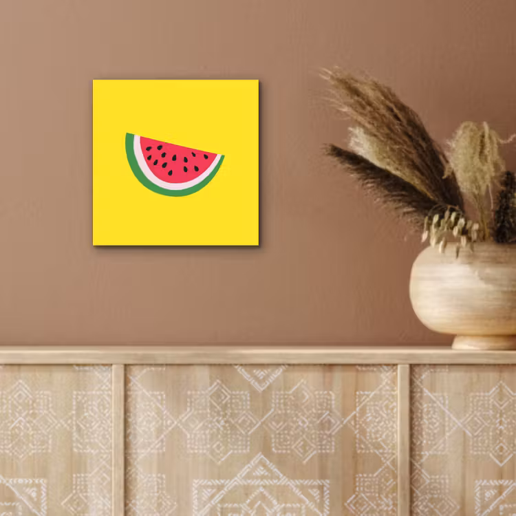 Aluminium schilderij - Fruit - Watermeloen - Geel — 5