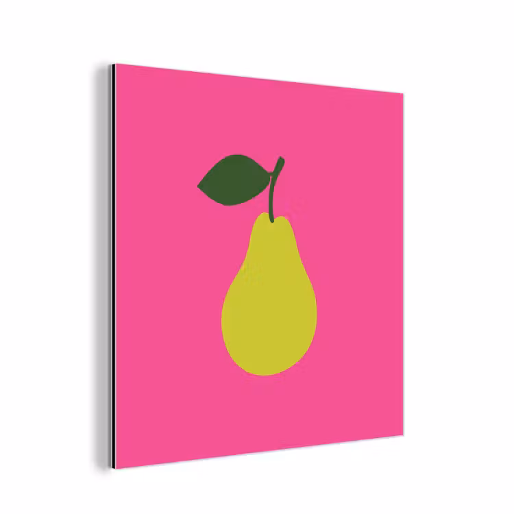 Aluminium schilderij - Illustratie - Fruit - Peer - Groen — 1
