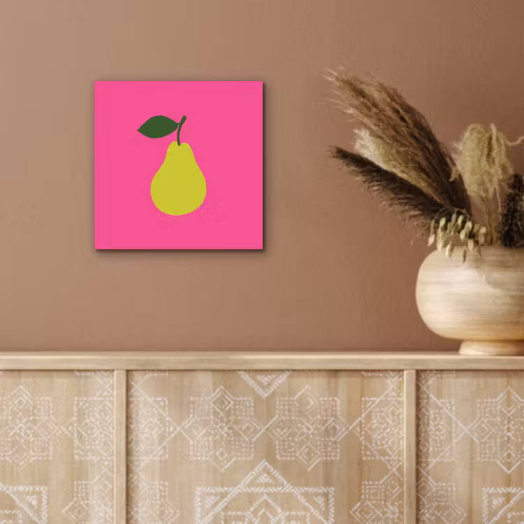 Aluminium schilderij - Illustratie - Fruit - Peer - Groen — 5