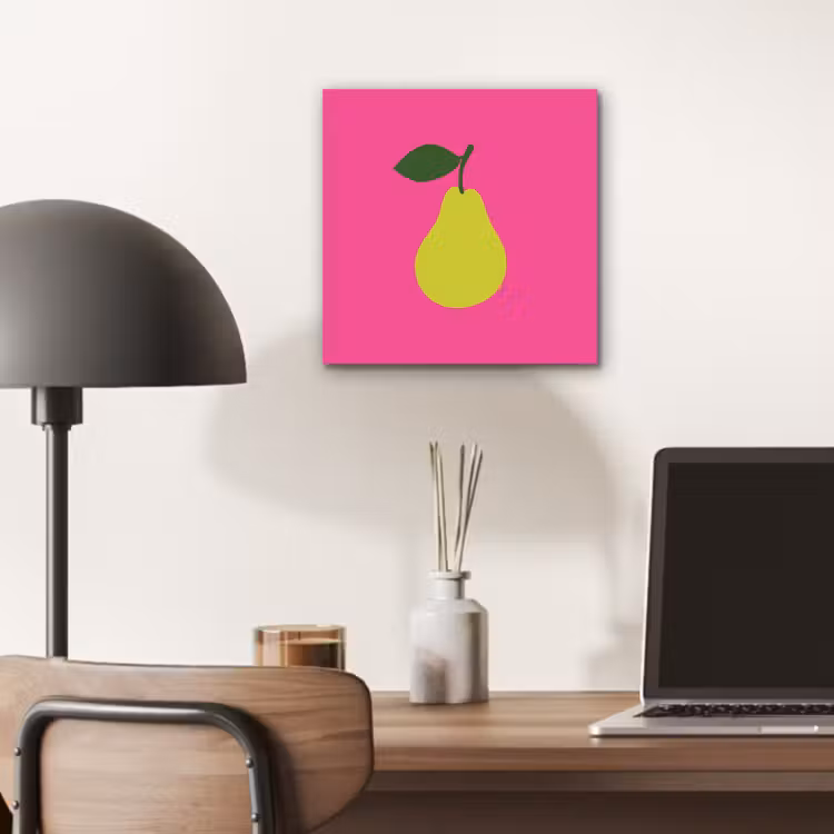 Aluminium schilderij - Illustratie - Fruit - Peer - Groen — 6