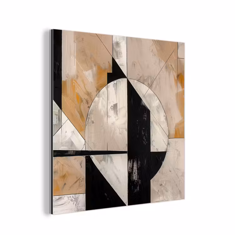 Aluminium schilderij - Abstract - Modern - Geometrisch - Pastel — 1