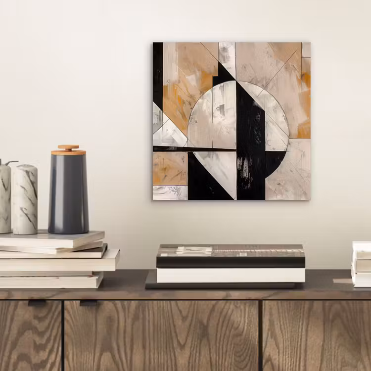 Aluminium schilderij - Abstract - Modern - Geometrisch - Pastel — 2