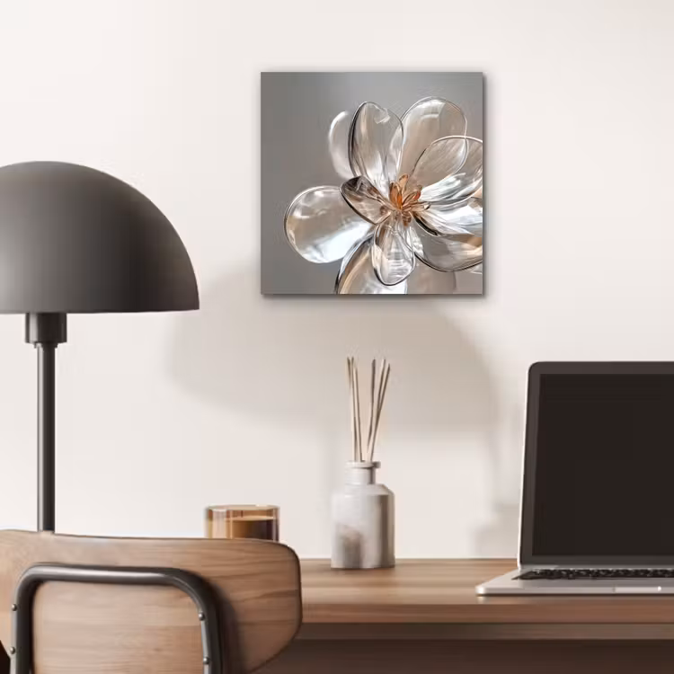 Aluminium schilderij - Bloem - Glazen - Doorzichtig — 6