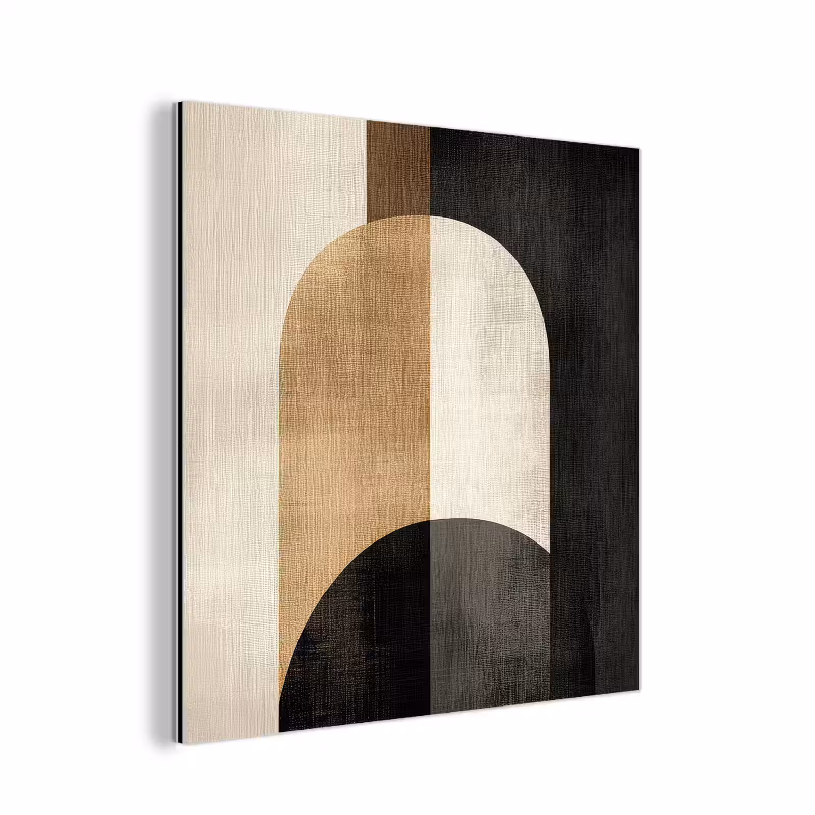 Aluminium schilderij - Geometrische - Vormen - Wit — 1