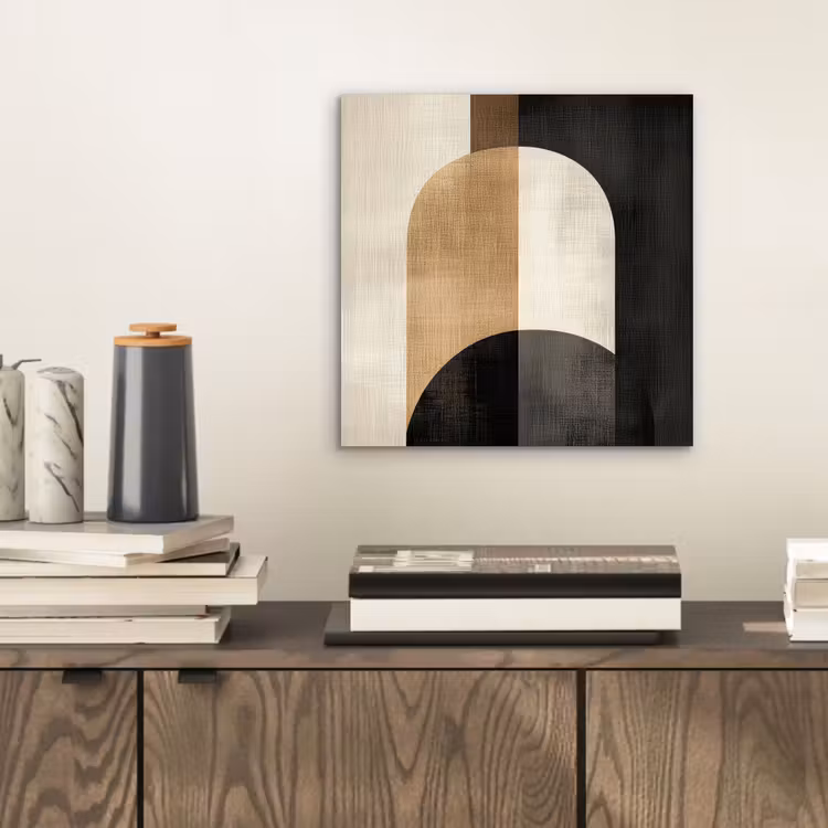 Aluminium schilderij - Geometrische - Vormen - Wit — 2