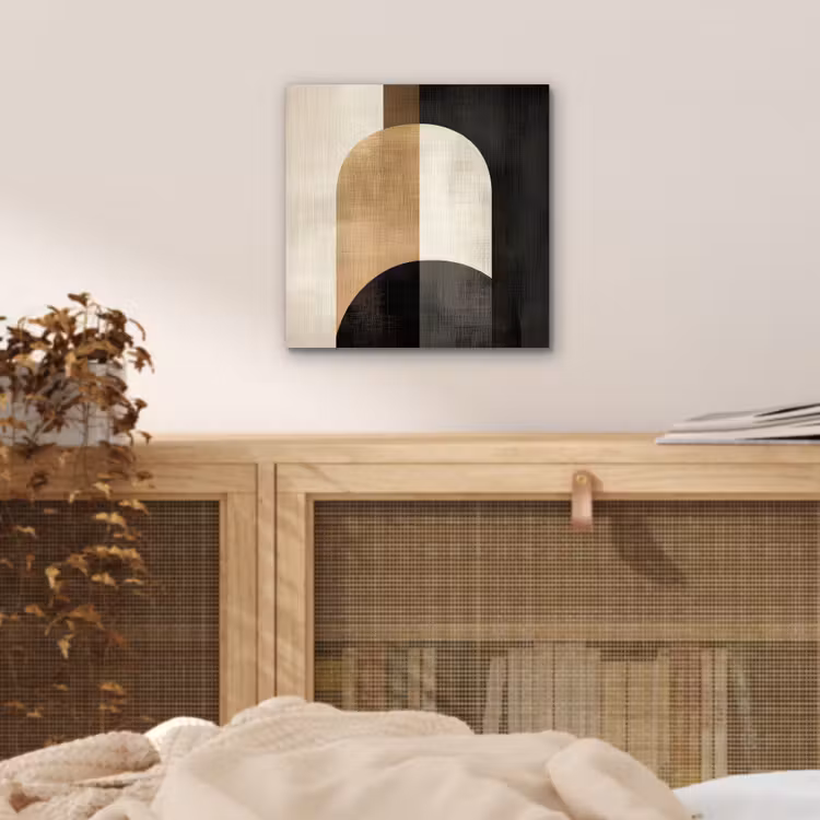 Aluminium schilderij - Geometrische - Vormen - Wit — 4