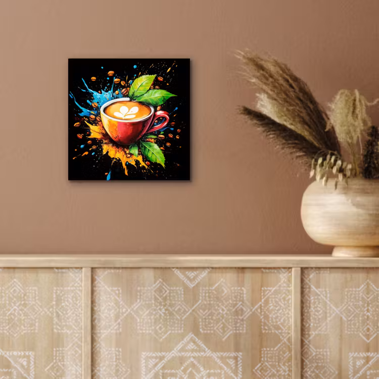 Aluminium schilderij - Koffie - Graffiti - Drinken - Abstract — 5