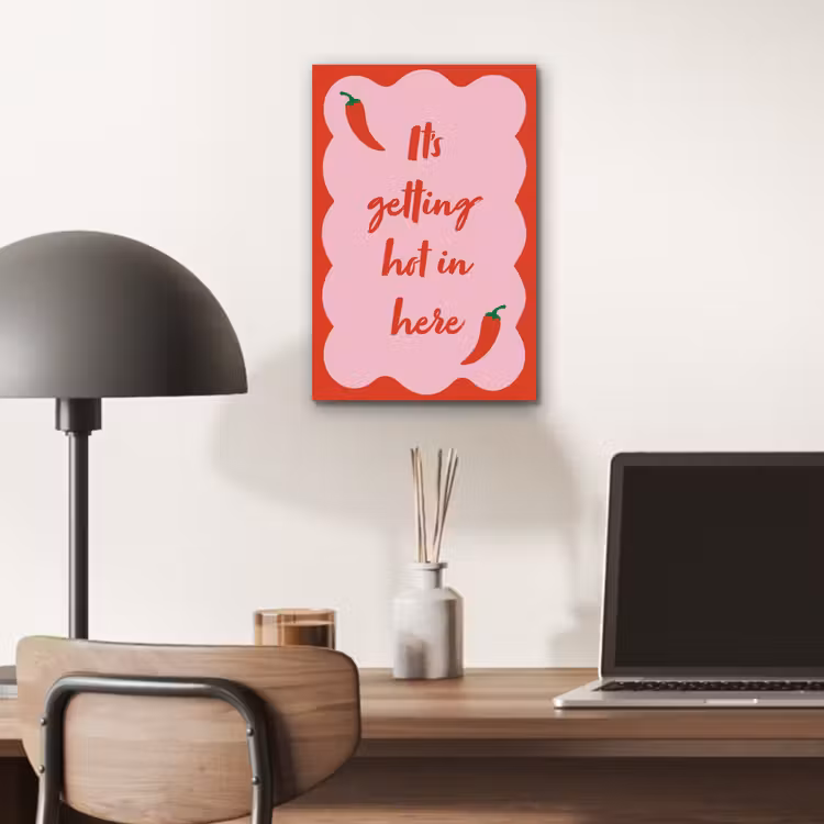 Aluminium schilderij - Chilipeper - Red - Hot - Quotes — 6