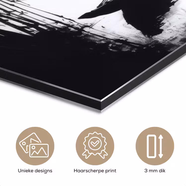 Aluminium schilderij - Boot - Rivier - Bamboe - Wit — 7