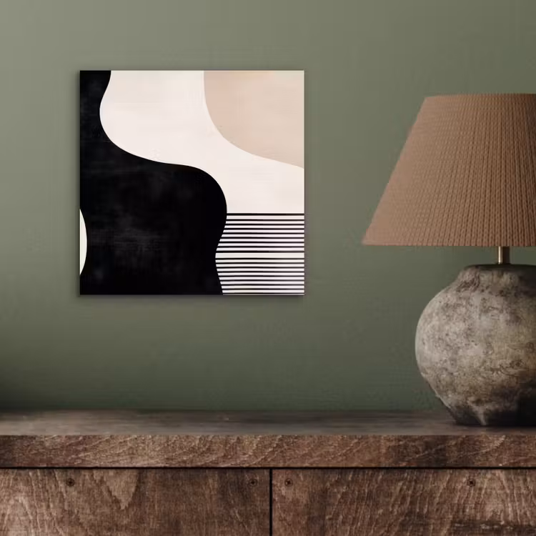 Aluminium schilderij - Abstract - Japandi - Beige - Modern — 3