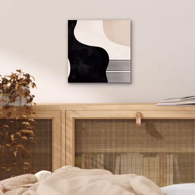 Aluminium schilderij - Abstract - Japandi - Beige - Modern — 4